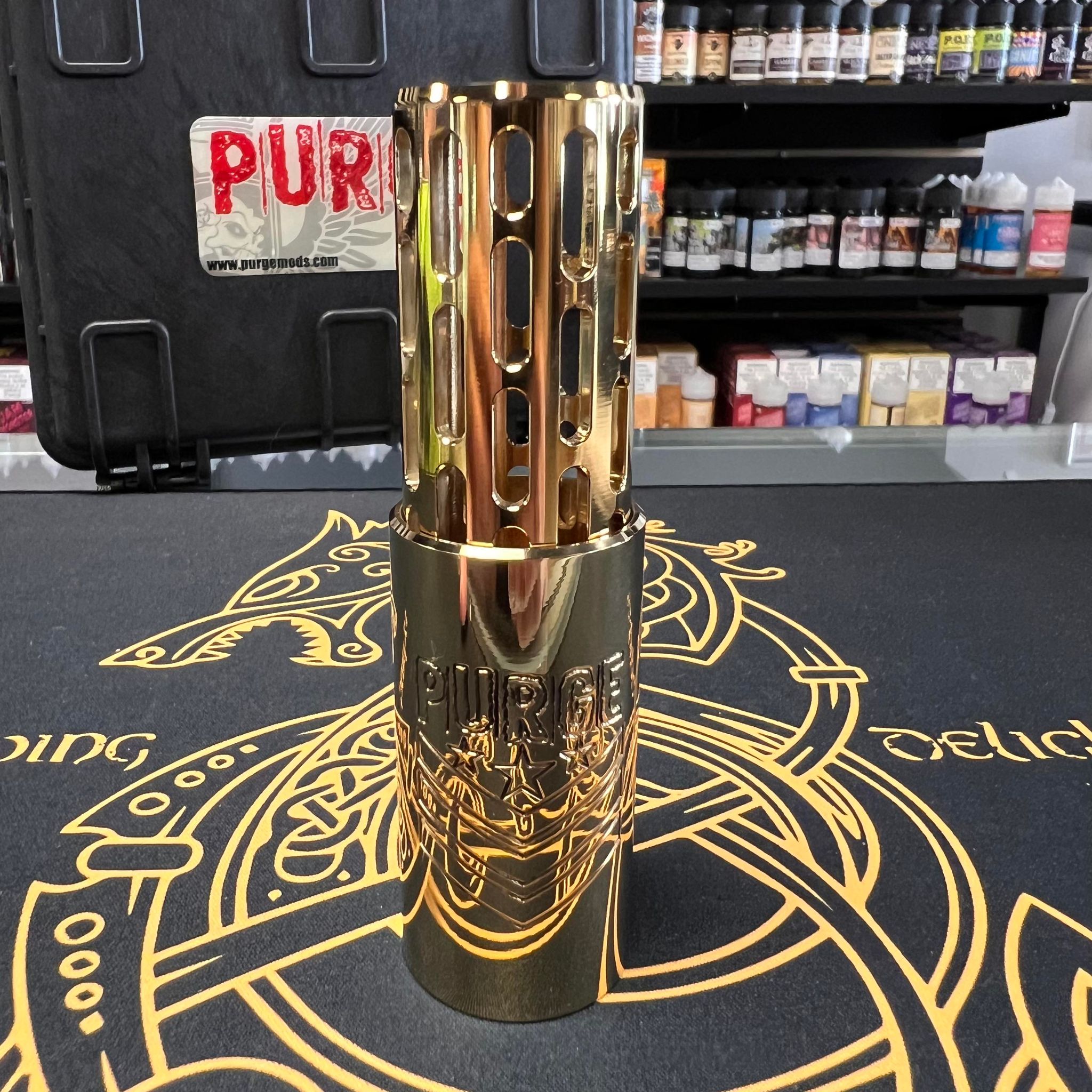 Silencer X (Brass) 21700 Mech Mod by Purge Mods – Hobby Delights