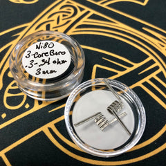 Tri-Core Boro (3mm .3-.34ohm) - Chappy Coils